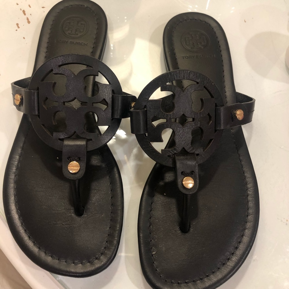 Tory Burch black flip flops